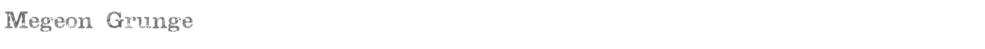 Sample characters Megeon Grunge Font